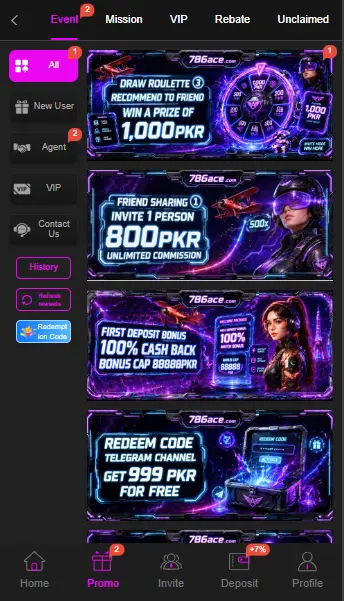 786Ace Game Banner