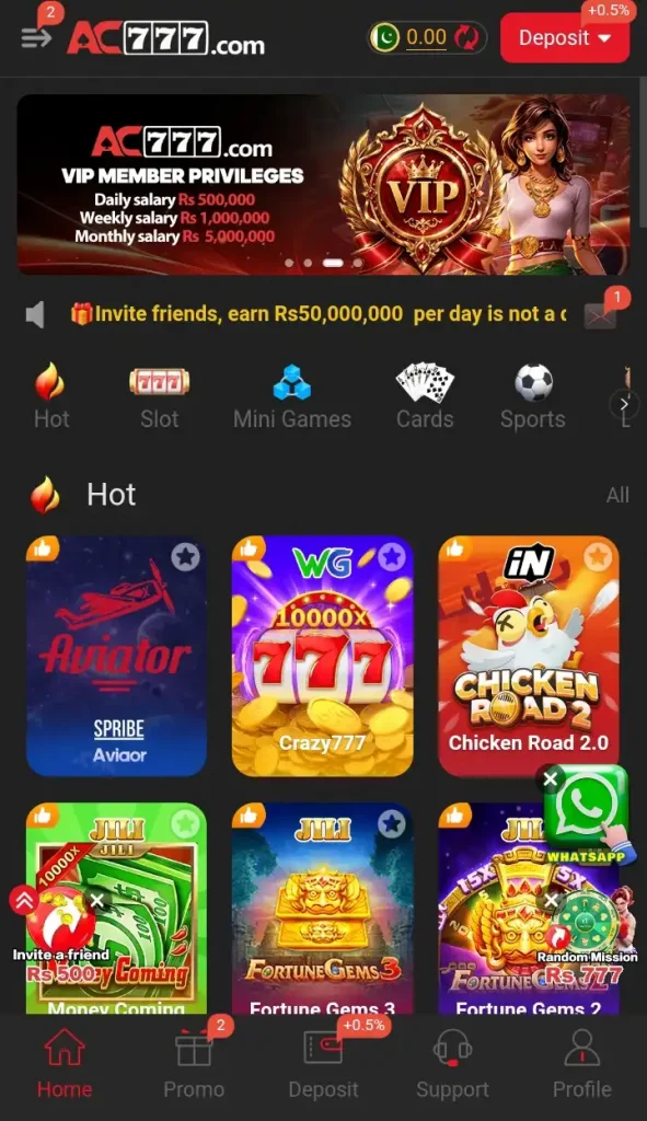 AC777 Game Banner